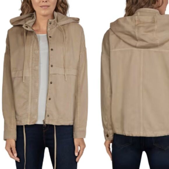 Natural Reflections NWOT Women's Size Medium Tencel Cotton Tan Utility Jacket - Picture 1 of 8